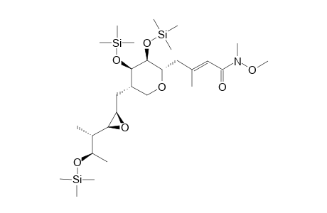 N-METHOXY-N-METHYL-6,7,13-O-TRIS-(TRIMETHYLSILYL)-MONAMIDE