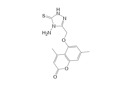 5-((4-Amino-5-thioxo-4,5-dihydro-1H-1,2,4-triazol-3-yl)methoxy)-4,7-dimethyl-2H-chromen-2-one