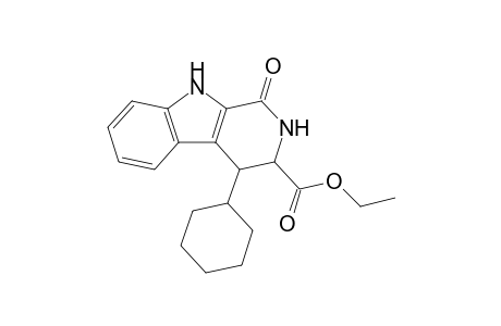 Ethyl 1-oxo-1,2,3,4-tetrahydro-4-cyclohexyl-.beta.-carboline-3-carboxylate