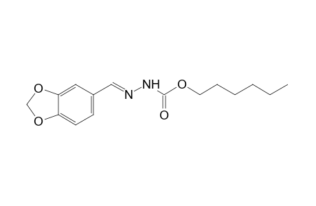 3-piperonylidenecarbazic acid, hexyl ester