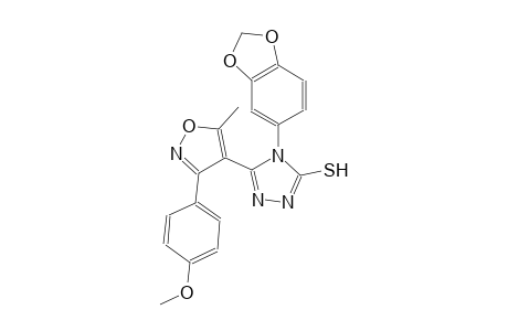 4H-1,2,4-triazole-3-thiol, 4-(1,3-benzodioxol-5-yl)-5-[3-(4-methoxyphenyl)-5-methyl-4-isoxazolyl]-