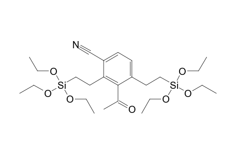 3-Acetyl-2,4-bis[2-(triethoxysilyl)ethyl]benzonitrile