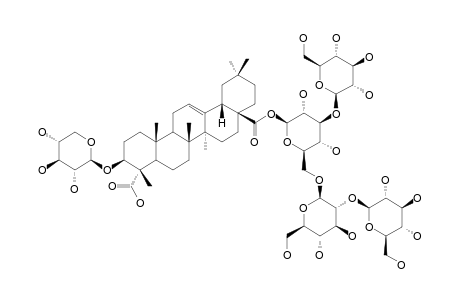 #2;SAPONARIOSIDE-D;3-O-BETA-D-XYLOPYRANOSYL-GYPSOGENIC-ACID-28-O-BETA-D-GLUCOPYRANOSYL-(1-2)-BETA-D-GLUCOPYRANOSYL-(1-6)-[BETA-D-GLUCOPYRANOSYL-(1-3)]-BETA-D-G