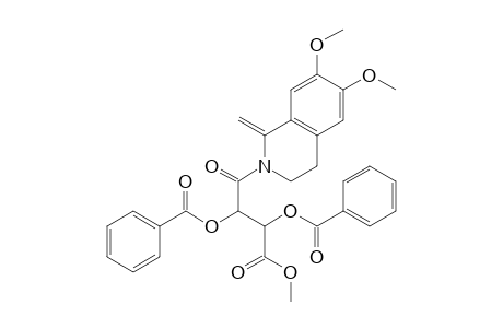 Methyl 4-[1,2,3,4-tetrahydro-6,7-dimethoxy-1-methylideneisoquinoline-2-yl]-4-oxo-2,3-dibenzoyloxybutanoate