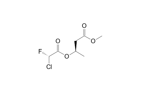 Methyl (3R)-3-[(2S)-2-chloro-2-fluoroacetoxy]butanoate