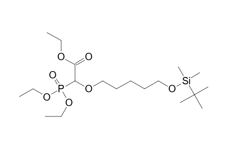 2-[5-[tert-butyl(dimethyl)silyl]oxypentoxy]-2-diethoxyphosphoryl-acetic acid ethyl ester