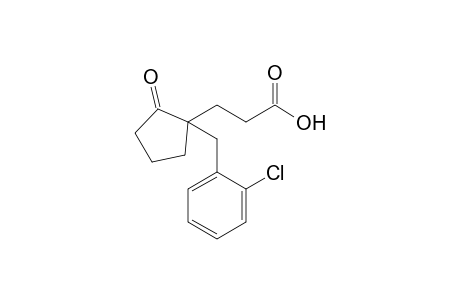 1-(o-chlorobenzyl)-2-oxocyclopentanepropionic acid