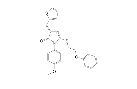 4H-imidazol-4-one, 3-(4-ethoxyphenyl)-3,5-dihydro-2-[(2-phenoxyethyl)thio]-5-(2-thienylmethylene)-, (5Z)-
