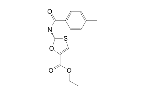 Ethyl 2-(4-methylbenzoylimino)-1,3-oxathiole-5-carboxylate