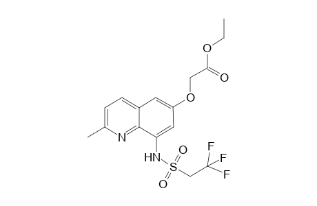 Ethyl 2-( 2'-methyl-6'-quinolyloxy)-8-(2",2",2"-trifluoroethylsulfonamido)-acetate