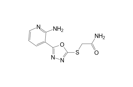 5-(2-Amino-3-pyridyl)-2-carbamylmethylthio-1,3,4-oxadiazole