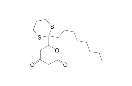 2H-Pyran-2,4(3H)-dione, dihydro-6-(2-octyl-1,3-dithian-2-yl)-