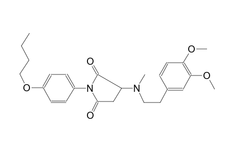 2,5-pyrrolidinedione, 1-(4-butoxyphenyl)-3-[[2-(3,4-dimethoxyphenyl)ethyl]methylamino]-