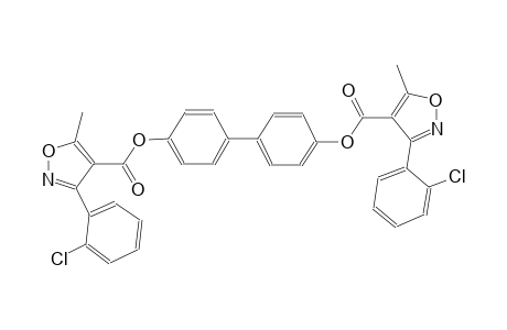 4-isoxazolecarboxylic acid, 3-(2-chlorophenyl)-5-methyl-, 4'-[[[3-(2-chlorophenyl)-5-methyl-4-isoxazolyl]carbonyl]oxy][1,1'-biphenyl]-4-yl ester
