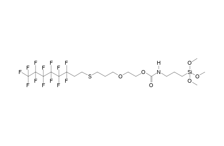 [(Tridecafluorooctyl)thio]propoxyethyl [3-(trimethoxysilyl)propyl]carbamate
