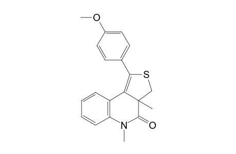 1-(4-Methoxyphenyl)-3a,5-dimethyl-3,3a-dihydrothieno[3,4-c]quinolin-4(5H)-one