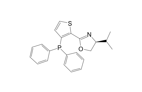 diphenyl-[2-[(4S)-4-propan-2-yl-4,5-dihydro-1,3-oxazol-2-yl]thiophen-3-yl]phosphane