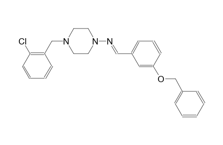 N-{(E)-[3-(benzyloxy)phenyl]methylidene}-4-(2-chlorobenzyl)-1-piperazinamine