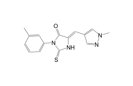 (5Z)-3-(3-methylphenyl)-5-[(1-methyl-1H-pyrazol-4-yl)methylene]-2-thioxo-4-imidazolidinone