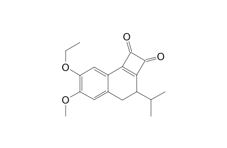 7-Ethoxy-6-methoxy-3-i-propyl-3,4-dihydrocyclobuta[a]naphthalen-1,2-dione