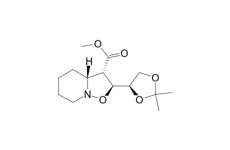 (2S,3S,3aR)-2-[(4R)-2,2-dimethyl-1,3-dioxolan-4-yl]-3,3a,4,5,6,7-hexahydro-2H-isoxazolo[2,3-a]pyridine-3-carboxylic acid methyl ester