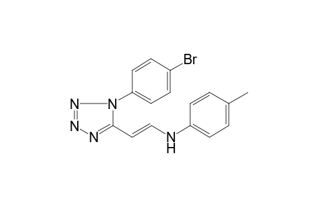 N-((E)-2-[1-(4-Bromophenyl)-1H-tetraazol-5-yl]ethenyl)-4-methylaniline