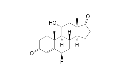Androst-4-ene-3,17-dione, 6-fluoro-11-hydroxy-, (6.beta.,11.alpha.)-