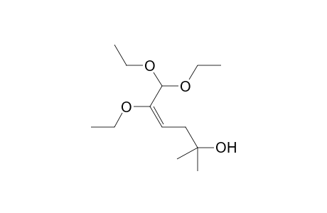 (E)-5,6,6-Triethoxy-2-methylhex-4-en-2-ol