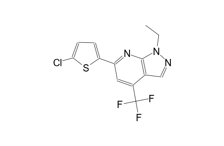 1H-pyrazolo[3,4-b]pyridine, 6-(5-chloro-2-thienyl)-1-ethyl-4-(trifluoromethyl)-