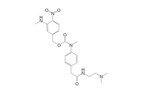 N-[2-[N,N-Dimethylamino)ethyl] 4-[N-methyl-N-(3-methylamino-4-nitropbenzyloxycarbonyl)amino]phenylaceamide hydrochloride