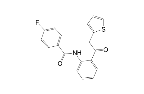 Benzamide, 4-fluoro-N-[2-[2-(2-thienyl)acetyl]phenyl]-