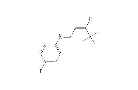 benzenamine, N-[(E,2Z)-4,4-dimethyl-2-pentenylidene]-4-iodo-