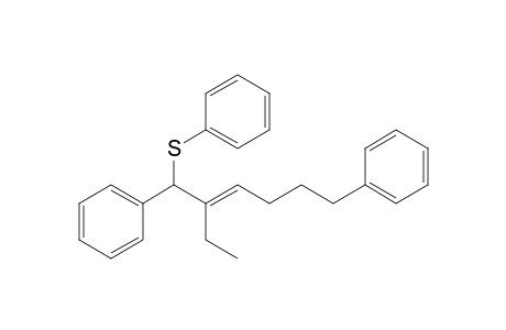 Benzene, 1,1'-[2-ethyl-1-(phenylthio)-2-hexene-1,6-diyl]bis-, (E)-