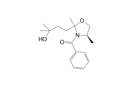 (2-.xi.,4R)-3-Benzoyl-2,4-dimethyl-2-(3'-hydroxy-3'-methylbutyl)oxazolidine