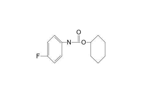 p-fluorocarbanilic acid, cyclohexyl ester