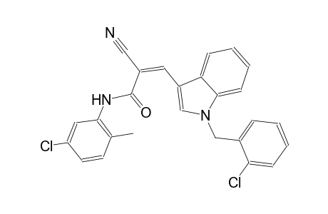 (2Z)-3-[1-(2-chlorobenzyl)-1H-indol-3-yl]-N-(5-chloro-2-methylphenyl)-2-cyano-2-propenamide