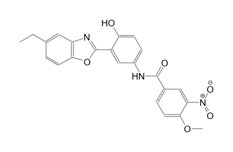benzamide, N-[3-(5-ethyl-2-benzoxazolyl)-4-hydroxyphenyl]-4-methoxy-3-nitro-