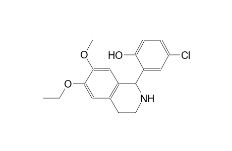 phenol, 4-chloro-2-(6-ethoxy-1,2,3,4-tetrahydro-7-methoxy-1-isoquinolinyl)-