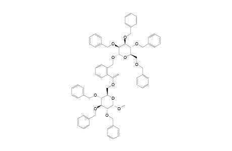 METHYL-6-[1-[2-(((2,3,4,6-TETRA-O-BENZYL-ALPHA-D-MANNOPYRANOSYL)-OXY)-METHYL)-PHEN-1-YL]-VINYL]-2,3,4-TRI-O-BENZYL-ALPHA-D-GLUCOPYRANOSIDE