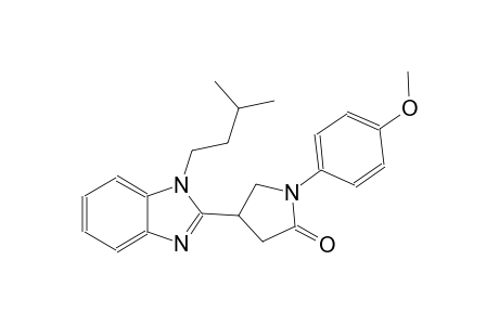 4-(1-isopentyl-1H-benzimidazol-2-yl)-1-(4-methoxyphenyl)-2-pyrrolidinone