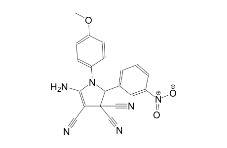 5-amino-1-(4-methoxyphenyl)-2-(3-nitrophenyl)-1,2-dihydro-3H-pyrrole-3,3,4-tricarbonitrile