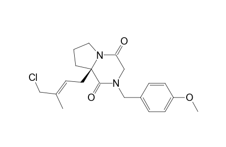 Pyrrolo[1,2-a]pyrazine-1,4-dione, 8a-(4-chloro-3-methyl-2-butenyl)hexahydro-2-[(4-methoxyphenyl)methyl]-, [R-(E)]-