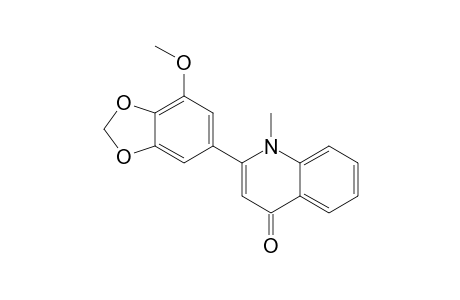 2-(3'-METHOXY-4,5-METHYLENEDIOXYPHENYL)-1-METHYLQUINOLIN-4-ONE