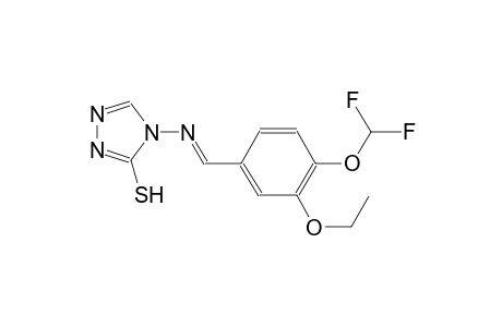 4-({(E)-[4-(difluoromethoxy)-3-ethoxyphenyl]methylidene}amino)-4H-1,2,4-triazole-3-thiol