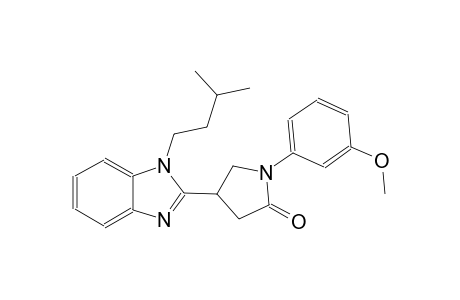 4-(1-isopentyl-1H-benzimidazol-2-yl)-1-(3-methoxyphenyl)-2-pyrrolidinone