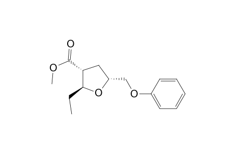 Methyl (R*,S*,R*)-2-Ethyl-5-(phenoxymethyl)-2,3,4,5-tetrahydro-3-furancarboxylate