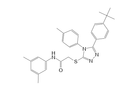 2-{[5-(4-tert-butylphenyl)-4-(4-methylphenyl)-4H-1,2,4-triazol-3-yl]sulfanyl}-N-(3,5-dimethylphenyl)acetamide