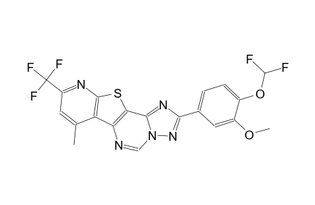 2-[4-(difluoromethoxy)-3-methoxyphenyl]-7-methyl-9-(trifluoromethyl)pyrido[3',2':4,5]thieno[2,3-e][1,2,4]triazolo[1,5-c]pyrimidine