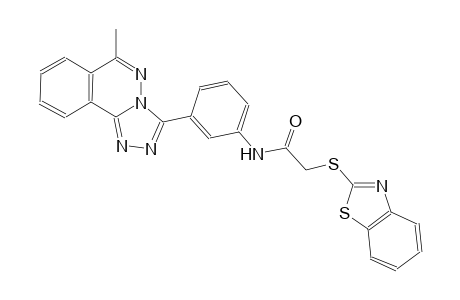 2-(1,3-benzothiazol-2-ylsulfanyl)-N-[3-(6-methyl[1,2,4]triazolo[3,4-a]phthalazin-3-yl)phenyl]acetamide