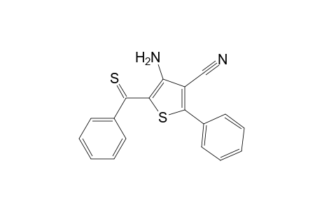 3-Thiophenecarbonitrile, 4-amino-2-phenyl-5-(phenylthioxomethyl)-